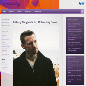 link to TDSIG blog post on top ten teaching books by Anthony Gaughan